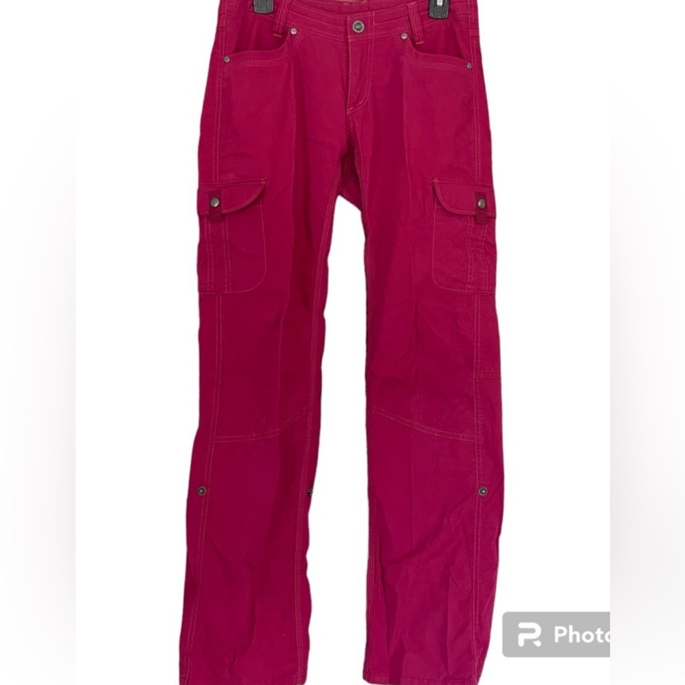 Kuhl Splash Roll Up Cargo Pants Pink Size 6 Womens NWOT